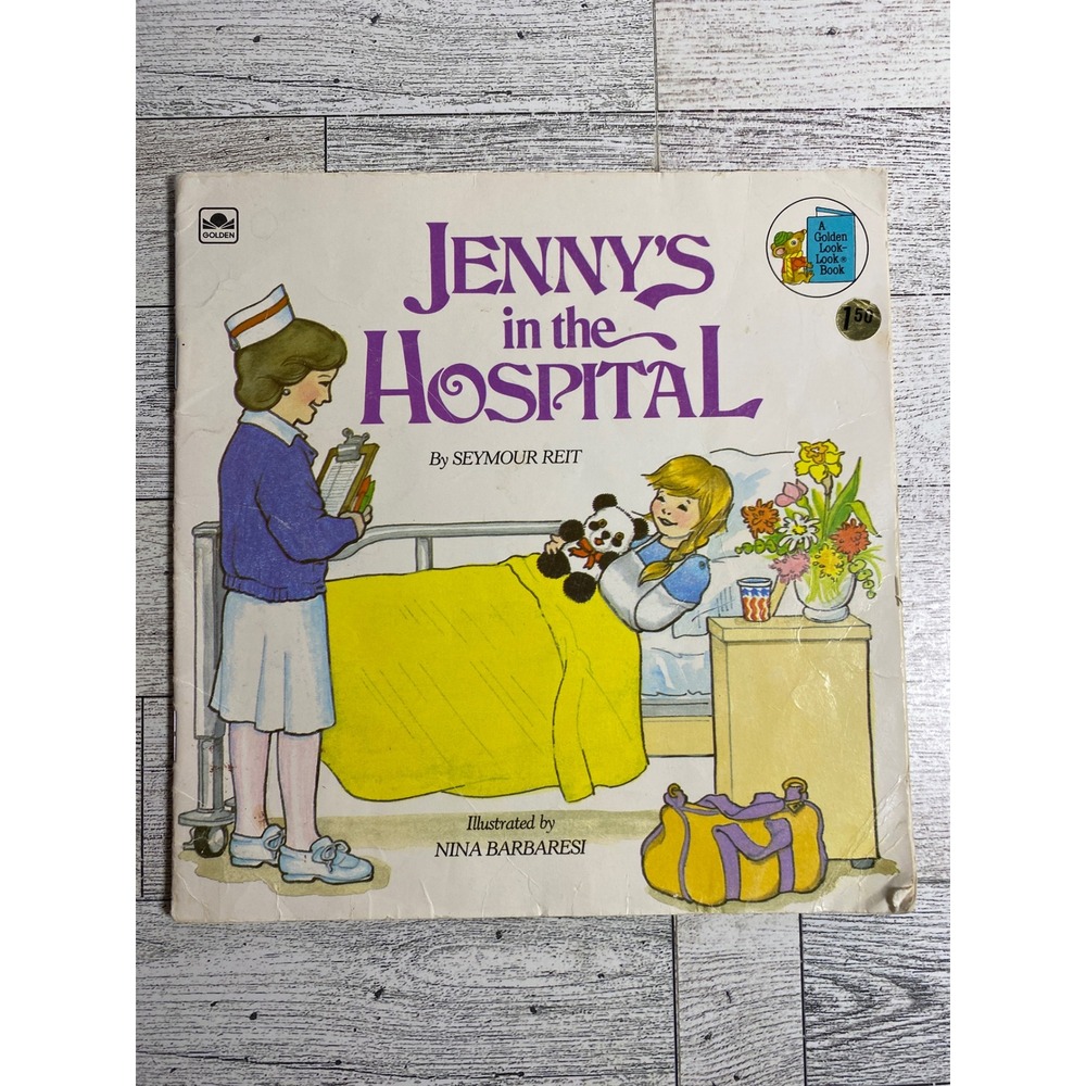 Jennys in the Hospital Seymour Reit 1984 Golden Look-Look Book Paperback Vintage